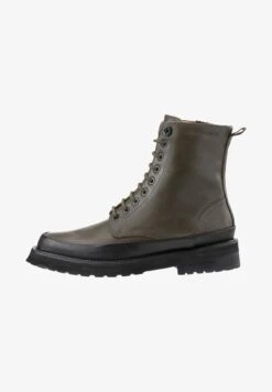 Schnürstiefelette - Olive Night