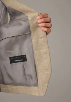 Strellson GYL - Anzugweste - Hellbeige Kariert -Strellson 240b870525d6438d94c1f59f63660014