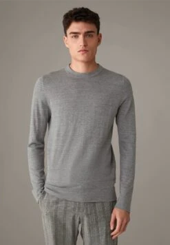 Strellson ZION - Strickpullover - Hellgrau Meliert