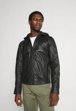 Strellson FANE - Lederjacke - Black