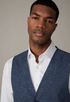 Strellson GYL - Weste - Blau Meliert -Strellson 60a19dc78e3644af9b6277f719bd3a01