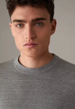 Strellson ZION - Strickpullover - Hellgrau Meliert -Strellson 7cb2324620e442bcbc21411c5c898279