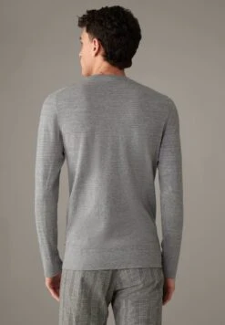 Strellson ZION - Strickpullover - Hellgrau Meliert -Strellson 96c67a2f83514efeb7abcb08588668c7