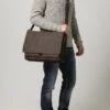 Strellson RICHMOND - Notebooktasche - Dark Brown