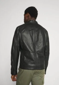 Strellson FANE - Lederjacke - Black -Strellson b77e24b351e04d828dd74e4ec6b3d9a3