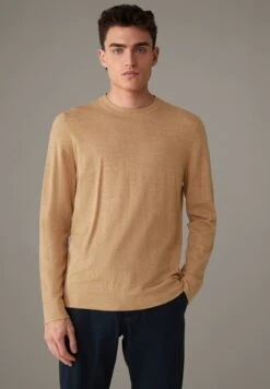 Strellson ZION - Strickpullover - Hellbeige Meliert