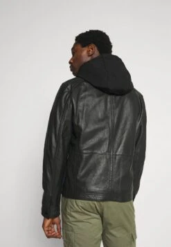 Strellson FANE - Lederjacke - Black -Strellson f3040bcbbd4741018c6027089f1d7756